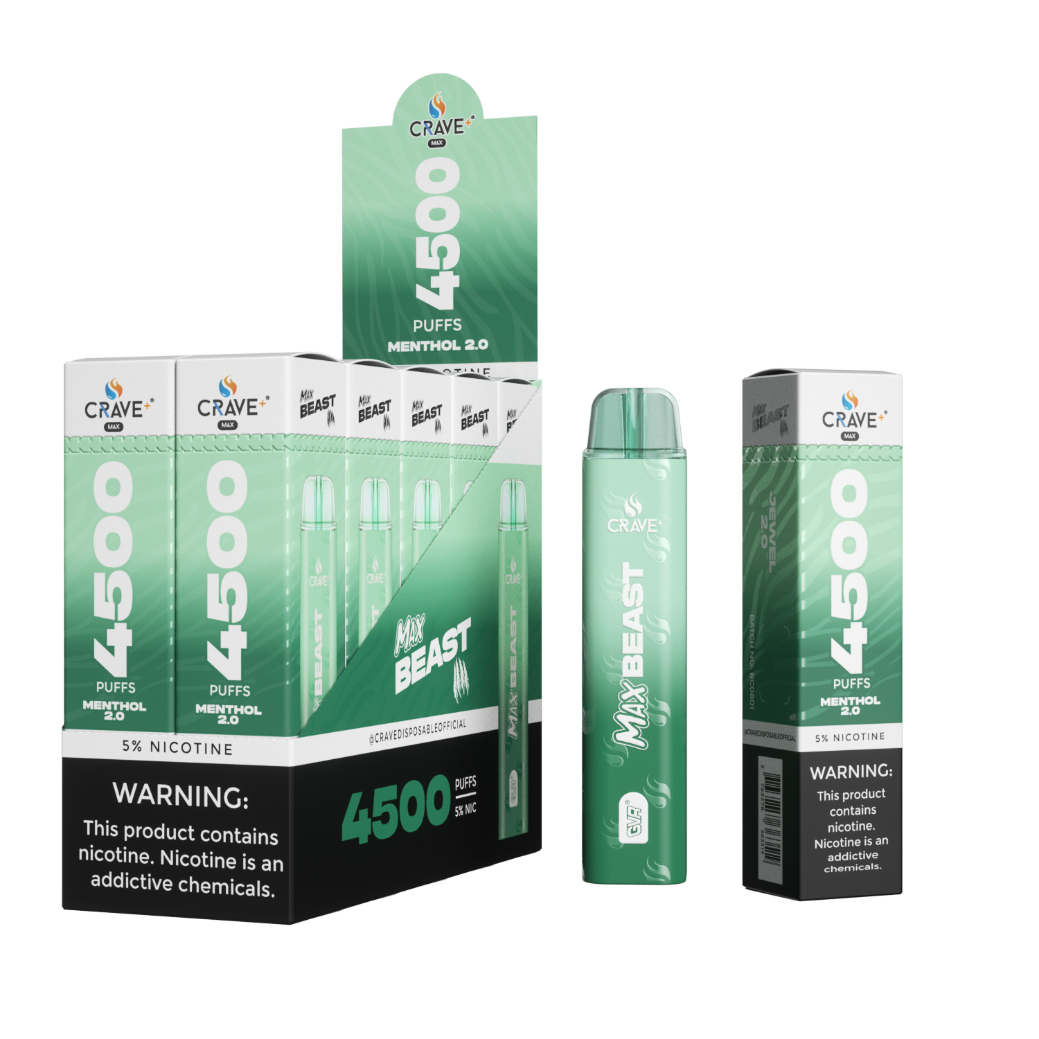 Crave Max Beast 4500 (BOX DEAL) CCC