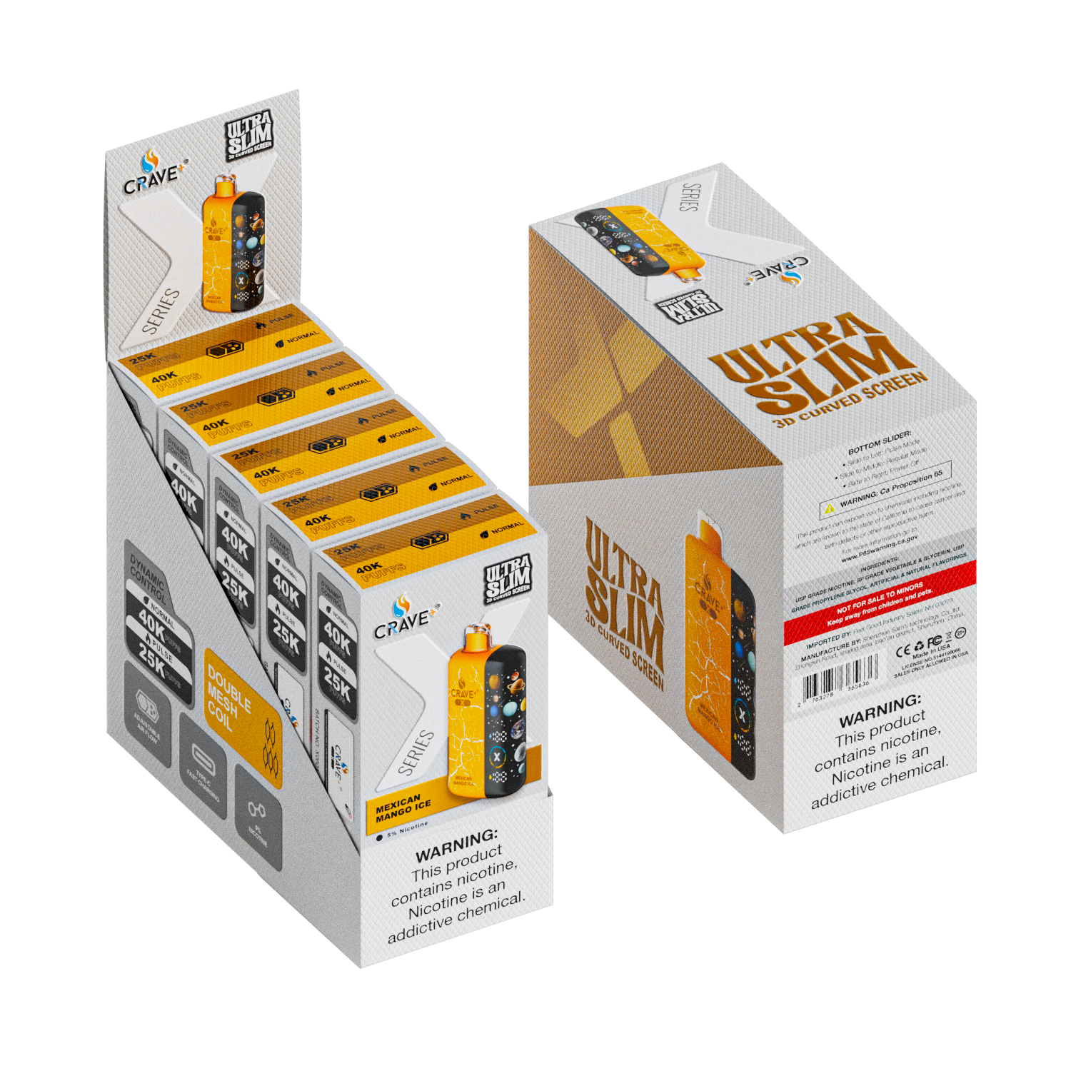 Crave X – Ultra Slim 40K / 25K Puffs (BOX DEAL) CCC