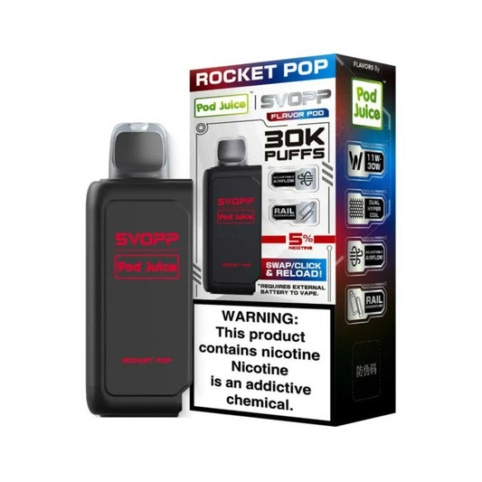 OXBAR x Pod Juice Svopp Pre-Filled Disposable Pod (30000 Puffs) OXBAR X POD JUICE, svopp pod juice rocket pop, rocket pop svopp pod juice