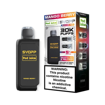 OXBAR x Pod Juice Svopp Pre-Filled Disposable Pod (30000 Puffs) OXBAR X POD JUICE, svopp pod juice mango berry, mango berry svopp pod juice oxbar