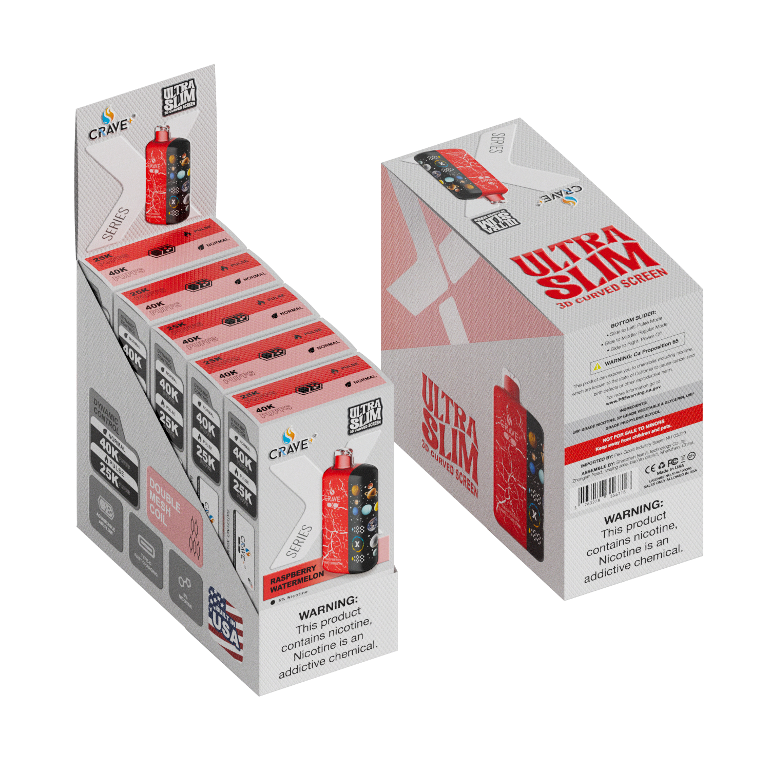 Crave X – Ultra Slim 40K / 25K Puffs (BOX DEAL) CCC