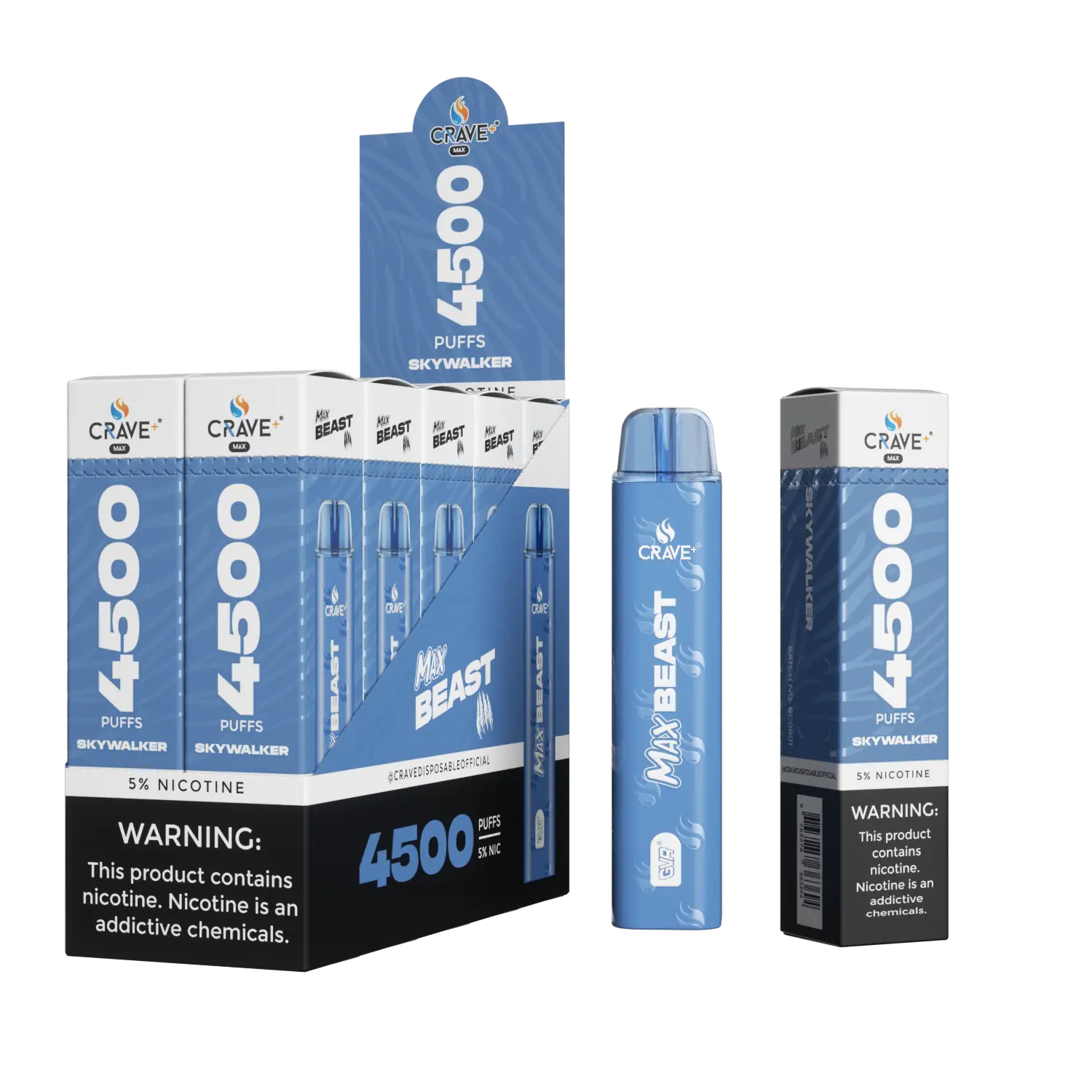 Crave Max Beast 4500 (BOX DEAL) Crave, crave max beast skywalker