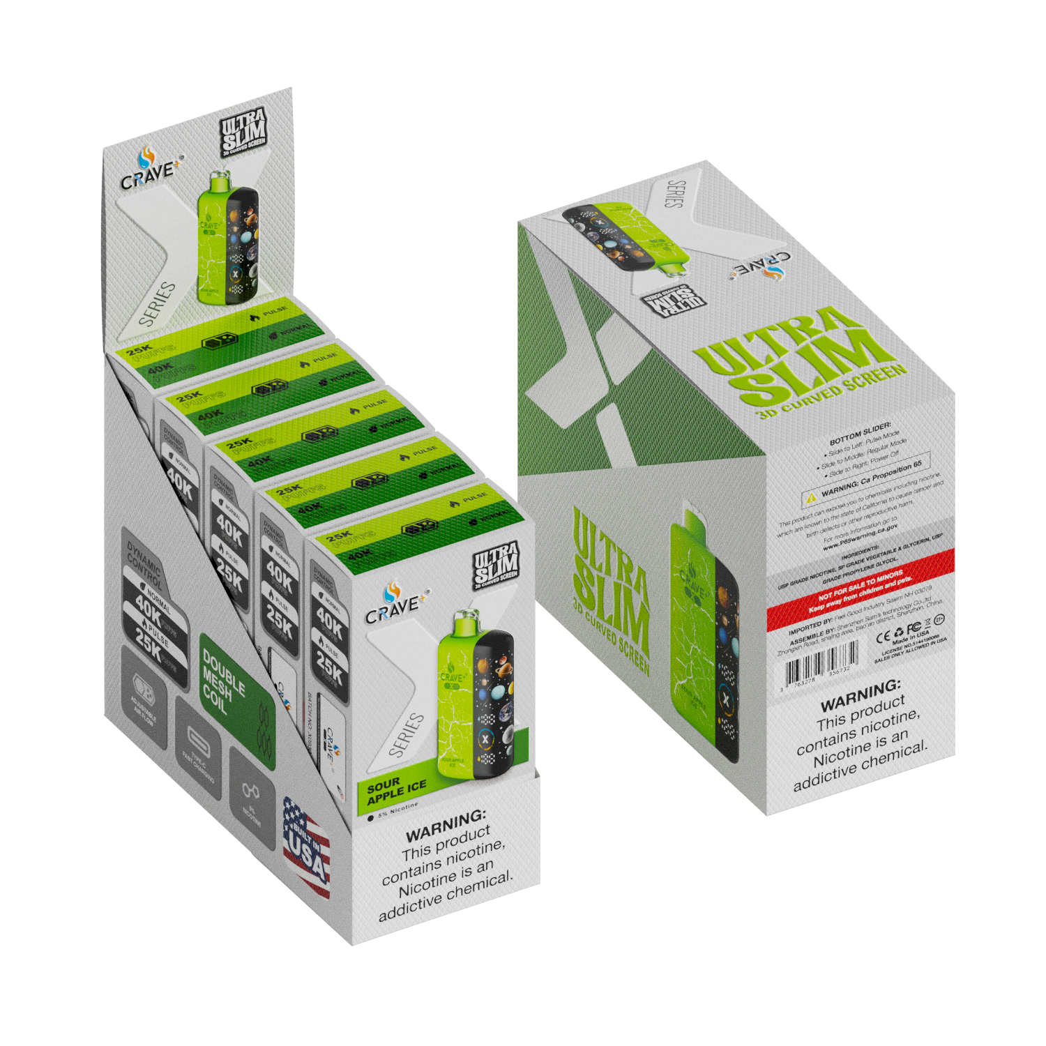 Crave X – Ultra Slim 40K / 25K Puffs (BOX DEAL) CCC