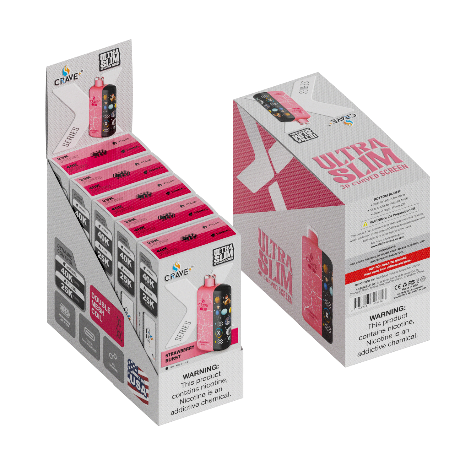 Crave X – Ultra Slim 40K / 25K Puffs (BOX DEAL) CCC