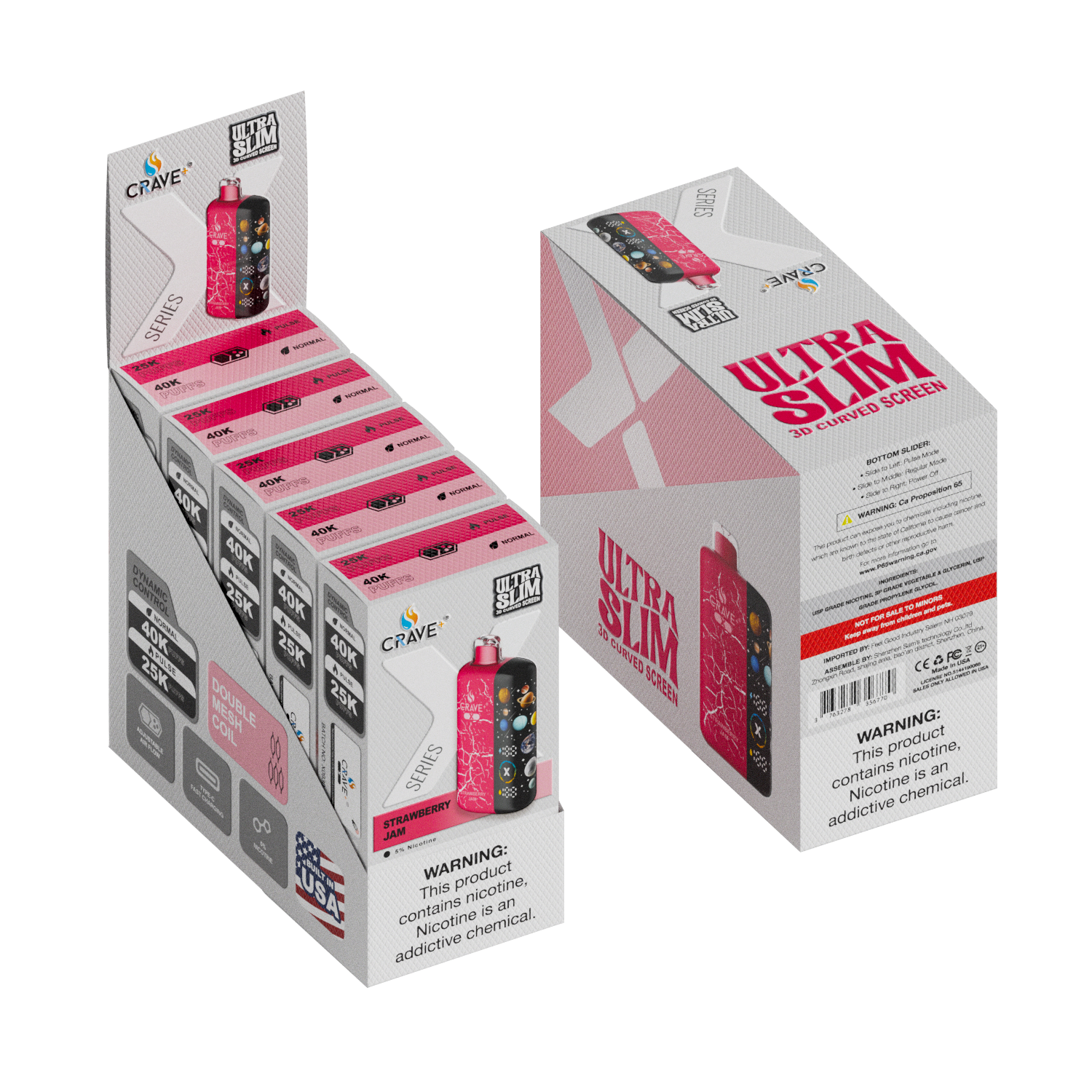 Crave X – Ultra Slim 40K / 25K Puffs (BOX DEAL) CCC