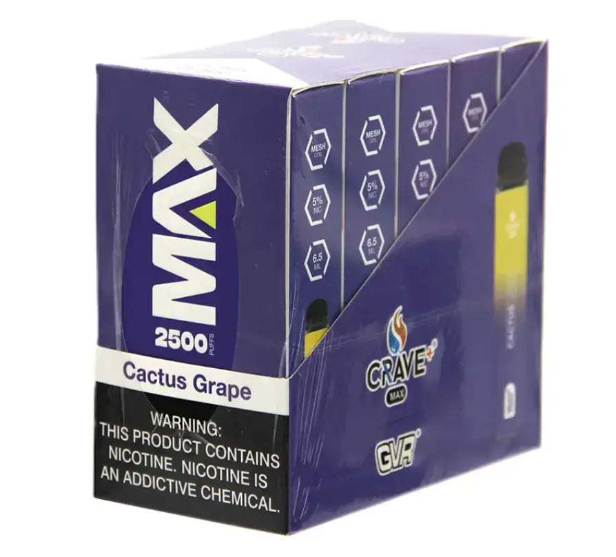 Crave Max Vape - 2500 Puffs Mesh Coil (BOX DEAL) Crave