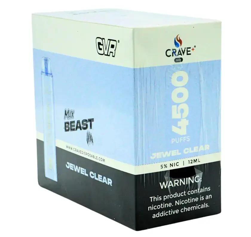 Crave Max Beast 4500 (BOX DEAL) Crave, Crave Max Beast 4500 Crave, Crave Max Beast 4500 Crave, Crave Max Beast blackberry fab, crave max beast tobacco, crave max beast clear, crave max beast vape clear, crave max beast killer frost, jewel clear crave, crave jewel clear beast