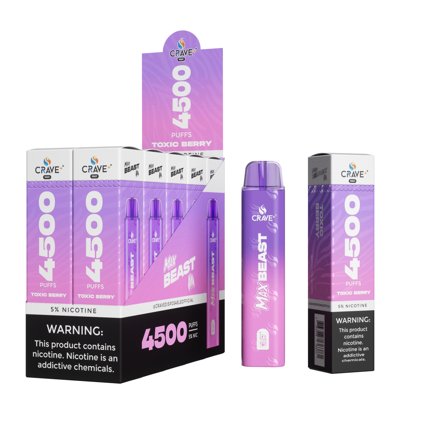 Crave Max Beast 4500 (BOX DEAL) CCC