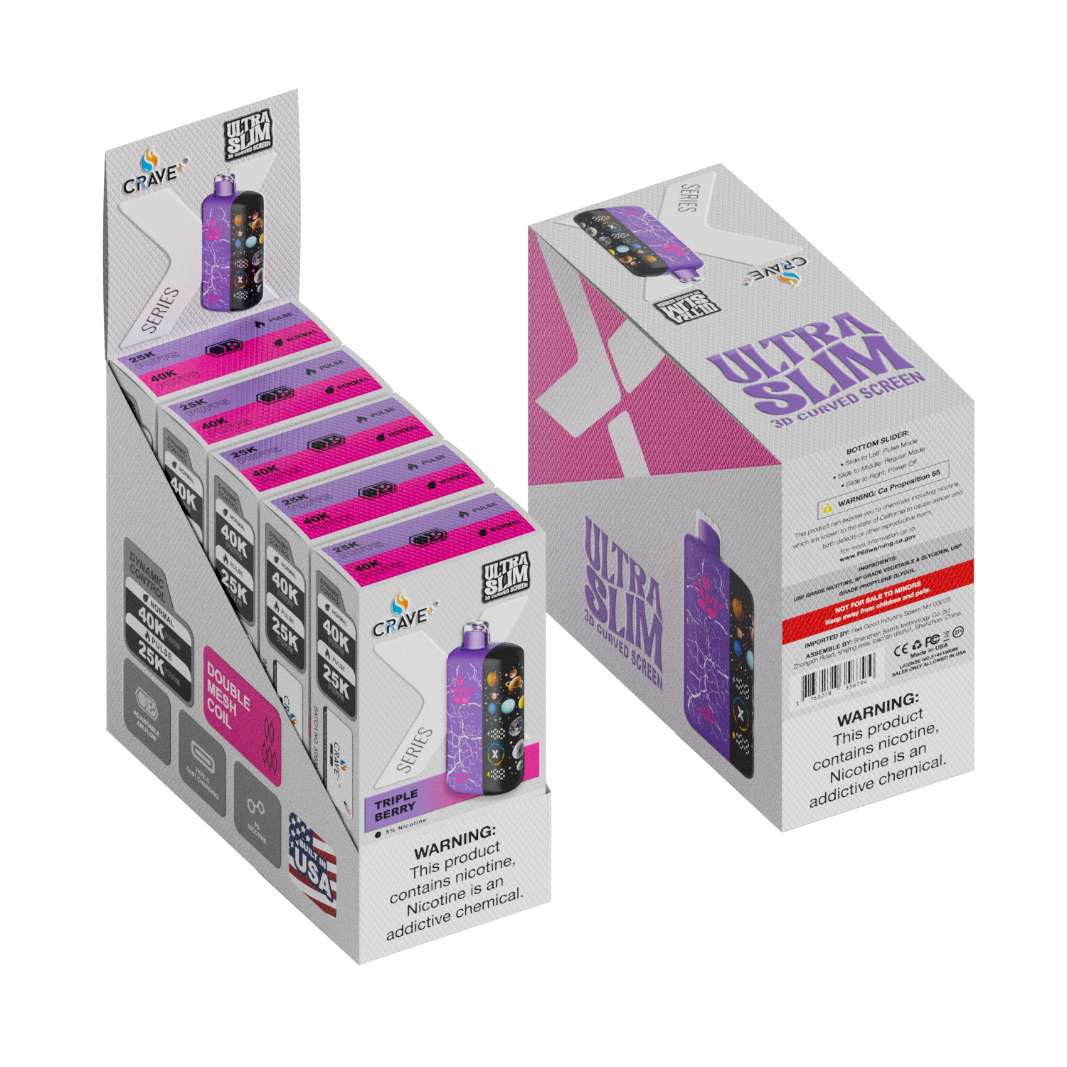 Crave X – Ultra Slim 40K / 25K Puffs (BOX DEAL) CCC