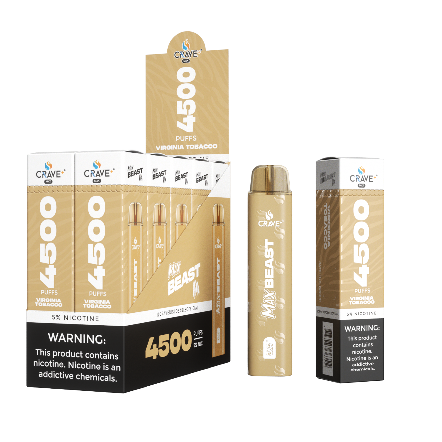 Crave Max Beast 4500 (BOX DEAL) CCC