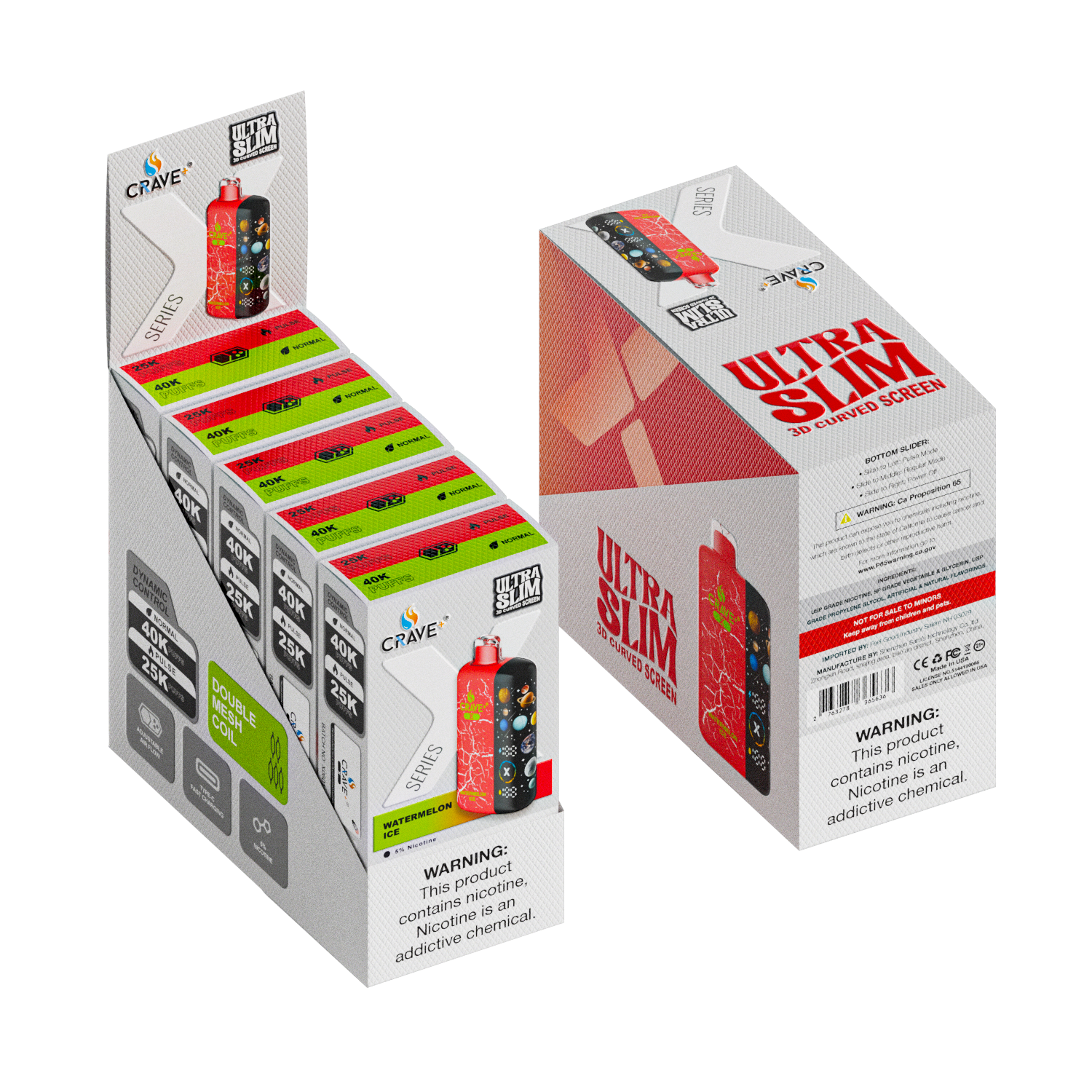 Crave X – Ultra Slim 40K / 25K Puffs (BOX DEAL) CCC