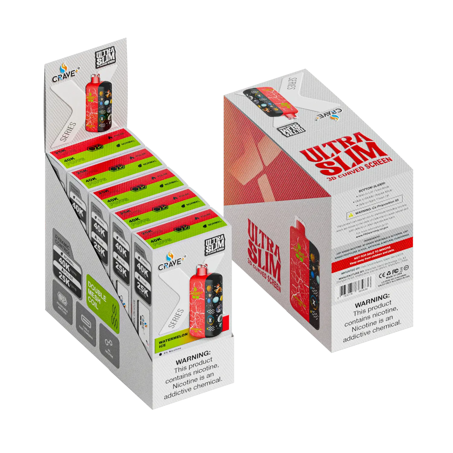 Crave X – Ultra Slim 40K / 25K Puffs (BOX DEAL) Crave