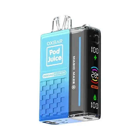 OXBAR x Pod Juice Magic Maze 30000 OXBAR X POD JUICE, OXBAR x Pod Juice Magic Maze 30000 OXBAR X POD JUICE Vape Szn, oxbar cobalt mint, oxbar magic maze vape, oxbar blue razzle pop